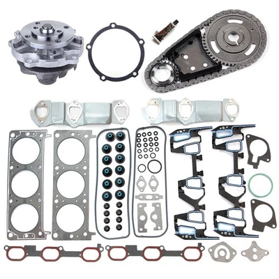 For Pontiac Grand Am SE2 Timing Chain Kit Water Pump Head Gasket Set 3.4 00-2004 - Image 1 of 4