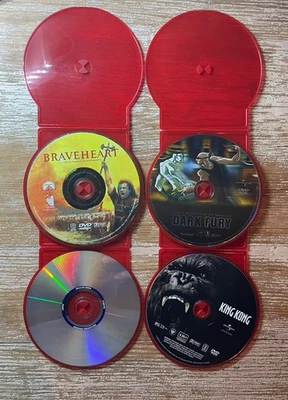 Braveheart / Dark Fury / Jumper / King Kong - Action DVD Disc Only (4) Lot  - Image 1 of 4