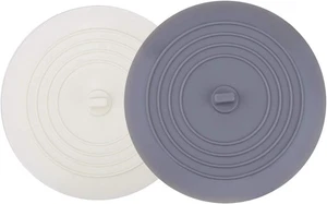 Wannenstopfen 2er Pack, 6 Zoll groß Silikon Abflussstopfen Haarstopfen flach Sauger - Bild 1 von 4