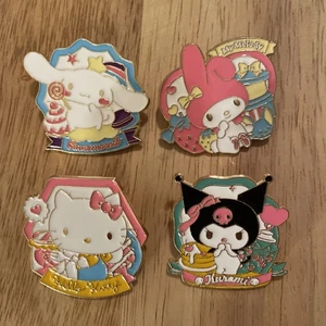 4 Cute Kawaii Hello Kitty Pins Brooch Backpacks Clothing Accessories 1.5” - Picture 1 of 7