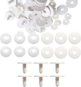 Gelenke für Häkeltiere 20 Sätze Kunststoff Teddygelenke Puppen Gelenke DIY Craft - Bild 1 von 7