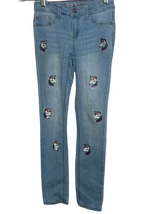 Vigoss The Jagger Skinny Girls Denim Jeans Sz 10 Bling Unicorn Pants - Picture 1 of 8