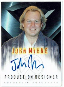 X-Men The Movie Topps 2000 Autograph Auto Card Production Designer John Myhre - Picture 1 of 2