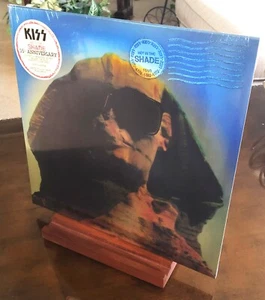 KISS -HOT IN THE SHADE LP - LE Deluxe Foil Cover Galaxy Sea Blue / White Vinyl!~ - Picture 1 of 12