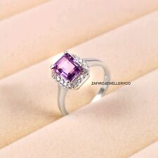 Amethyst Ring, Natural Amethyst, 925 Sterling Silver, Anniversary Ring, Gift Her