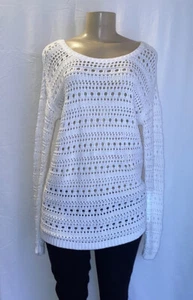 Womens Talbots sweater XS, Long Sleeves Color White Collar Neck - Picture 1 of 8