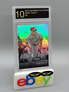 Tarjeta Bowman Platinum Los Angeles Angels 2014 Mike Trout #2 como nueva LRG 10 - Imagen 1 de 2