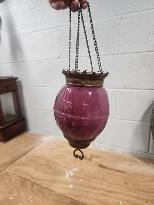 LUSTRE VITORIANO PULL DOWN A ÓLEO - Imagem 1 de 4