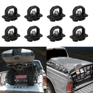Anillos de gancho de pared lateral anclajes anclajes de caja de camioneta 8 piezas para auto GMC Chevy - Imagen 1 de 12