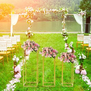 3pcs Wedding Flower Stand Plant Flower Vase Display Rack Party Centerpiece Decor - Picture 1 of 12