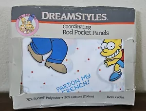 Set tende vintage Bart Simpson Simpsons aste pannelli tascabili. DreamStyles. Nuovo in confezione - Foto 1 di 4