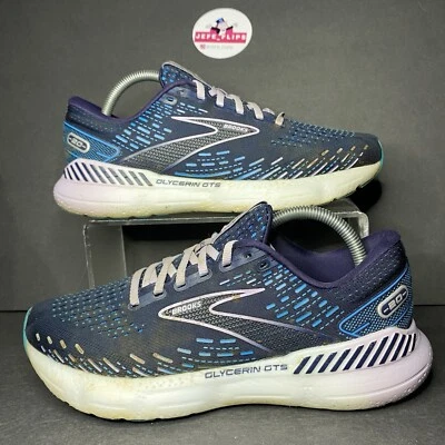 Tenis para correr Brooks Glycerin GTS 20 azul marino púrpura para mujer - talla 9,5 B Foto 1 de 4