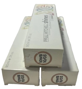 3 Paul Mitchell Shines Demi-PERMANENT HAIR COLOR 3 oz ea 10WB 10/03 - Picture 1 of 2