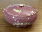 Coors Pottery Rosebud French Covered Casserole HTF Rose Color c. 1930 Mello Tone