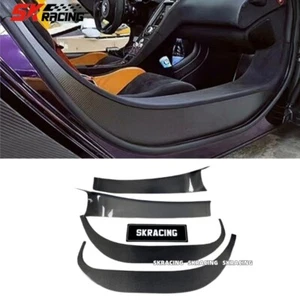 Fit For McLaren MP4-12C 650S 4PCS Carbon Fiber Door Sills Threshold Panels Cover - Picture 1 of 23