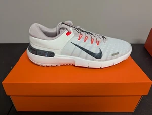 NEW IN BOX MEN'S NIKE FREE GOLF NN SHOES, COLOR: WHITE/BLACK/RED, SIZE: 11.5 - Picture 1 of 3