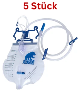 UROSID Urinbeutel 2000 S (5 Stück) Urindrainagesystem Steril 120cm Schlauch - Bild 1 von 1