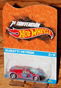 2014 HOT WHEELS 7TH MEXICO CONVENTION BUGATTI VEYRON REAL RIDERS 2/5 VERY RARE - Bild 1 von 11