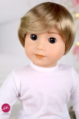 DOLL OF A KIND Custom American Girl Boy Wig PACO Blonde for 18" Inches doll wig replacement OG