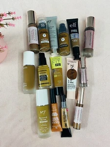 LOF 15 Makeup Foudation Revlon, Cover Girl, Fit Me, ELF & MORE DARK COMPLEXION - Picture 1 of 4