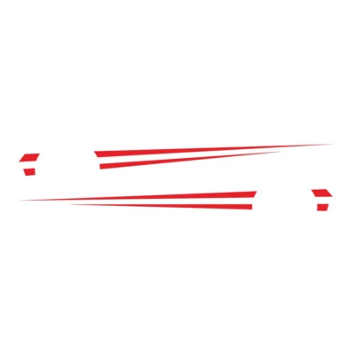 Calcomanías de vinilo para adornos de rayas de autos de carreras accesorios de decoración lateral de carrocería Foto 1 de 4