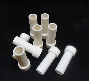PAIR OF ISO PRESSED HIGH ALUMINA STEPPED BUSHING INSULATORS No.: 219 - Picture 1 of 10