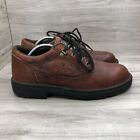 Georgia Boot Work Shoes Men's 11.5W Brown Leather Lace Up Oil Resistant