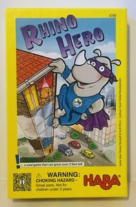 Rhino Hero!... A Card Stacking Game That Can Grow Over 3 Feet Tall 5+ Complete - Picture 1 of 3