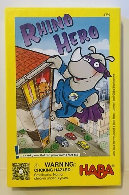Rhino Hero!... A Card Stacking Game That Can Grow Over 3 Feet Tall 5+ Complete - Image 1 of 3