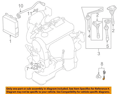 MITSUBISHI OEM 02-07 Lancer 2.0L-L4 Ignition-Camshaft Sensor Seal MD623055 - Image 1 of 2