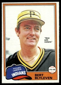 1981 O-Pee-Chee Gray Back Bert Blyleven Cleveland Indians #294 R142 - Picture 1 of 2