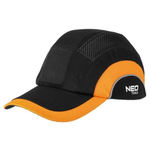 Cappellino da baseball rinforzato, nero e arancione, CE - Foto 1 di 12
