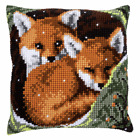 Vervaco Cross Stitch Kit: Cushion: Foxes