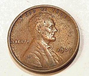 1909 P Lincoln Wheat Cent Penny Sehr guter Zustand und Details - Bild 1 von 4