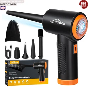 Poussière purificateur d'air PC rechargeable sans fil comprimé, 3 vitesses et 60000 tr/min - Photo 1/8