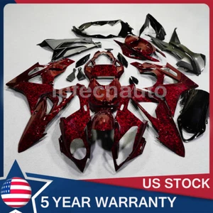 Red Forged Carbon Fiber Style Fairing Kit Bodywork For BMW S1000RR 2009-2014 - Picture 1 of 2