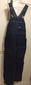 NWT Osh Kosh Bib Overalls Men 38x31 Vestbak 800-1003 USA VTG Union Made - Picture 1 of 15