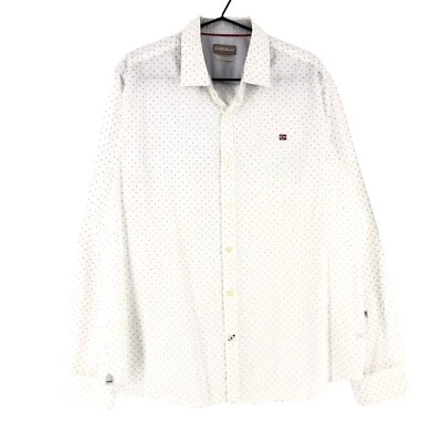 Camisa NAPAPIJRI Casual Formal Sólida Ajustada Para Hombre Talla 2XL - Imagen 1 de 4