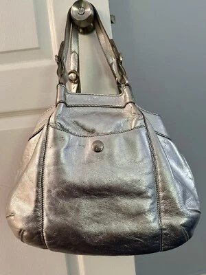 Hogan Silver Leather Hobo Shoulder Handbag. perfect for Any Season   ￼ - Image 1 of 4