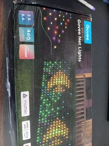 Govee Outdoor Net Lights 2.8 x 9.4 ft RGBIC H6811 Works with Alexa & Google - Picture 1 of 1
