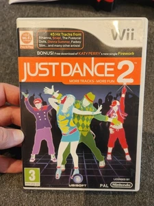 NINTENDO Wii GAME JUST DANCE 2 WITH BOOKLET INSTRUCTION - Picture 1 of 3