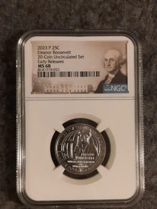 2023 Eleanor Roosevelt Quarter Early Release NGC MS68 - Picture 1 of 2