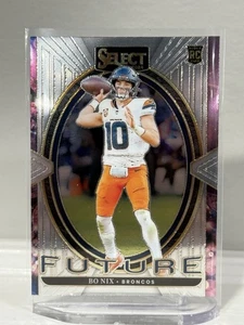 Bo Nix 2024 Panini Select #7 Select Future Insert Rookie RC Broncos - Picture 1 of 3