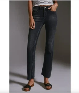 Pilcro The Yaya Black Denim Jeans Gr. 28 Baumwollmischung, roher Saum, Freizeit, Outdoor - Bild 1 von 10