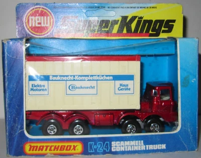 Camión contenedor Matchbox Super Kings K-24 Scammell 'bauknecht' como nuevo/perfecto sin usar, en caja Foto 1 de 4