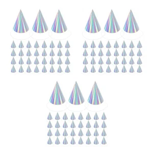  50 Pcs Birthday Party Cap Decoration Hats Cone Head Colorful Paper - Picture 1 of 20