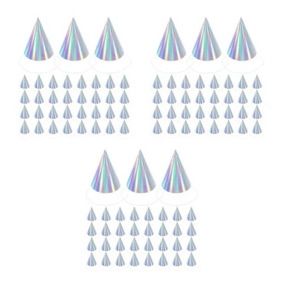  50 Pcs Birthday Party Cap Decoration Hats Cone Head Colorful Paper - Image 1 of 4