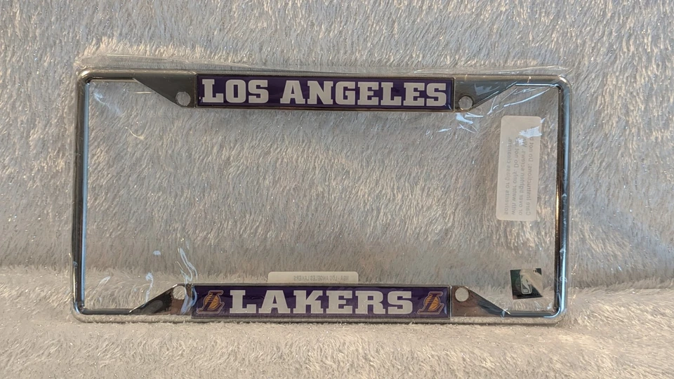 Fanmats NBA Los Angeles Lakers marco de matrícula de metal cromado - Oficial  Foto 1 de 4