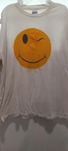 Vintage Winking Smiley Face Emoji T-Shirt 1999 Men Size 2XL - Picture 1 of 7