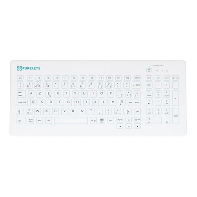 Purekeys K103EN RF Medical Keyboard Washable Silicone Wireless Azerty - Image 1 of 3